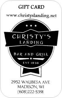 Christy's Landing Bar and Grill Gift Card are available for purchase.